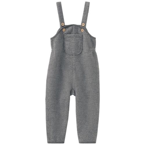 Baby Wollwalk-Latzhose mit Umschlagbündchen