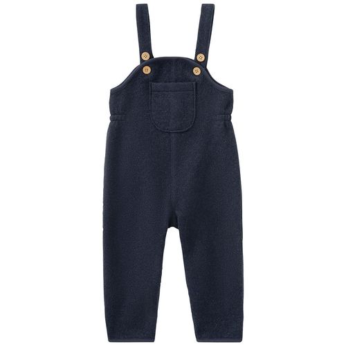 Baby Wollwalk-Latzhose mit Umschlagbündchen