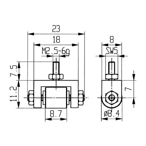 Messeins.D.8,4mm Rl.M2,5 sta z.Messuhren Käfer