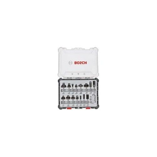 Fräser-Set, 15-teilig 6mm-Schaft