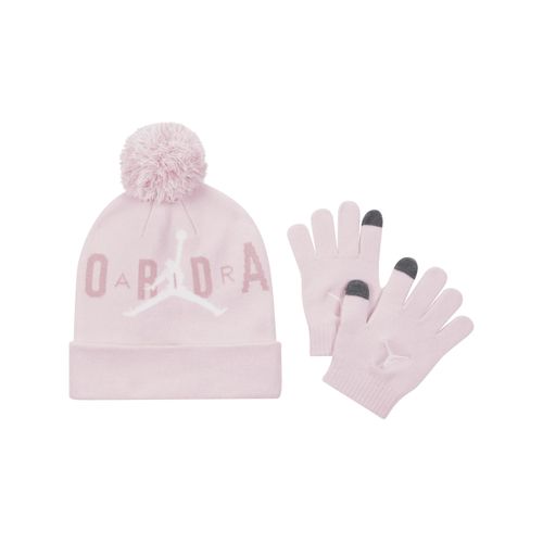 Jordan Pom Beanie Set tweedelige set voor kids - Roze