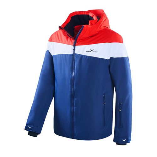 BLACK CREVICE - Herren Skijacke/Snowboardjacke | Farbe: Navy/White/Red | Größe: XXL/56