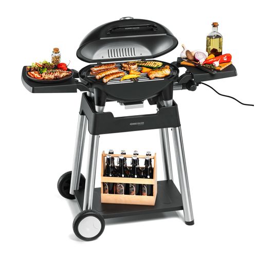 Rommelsbacher BBQ 4100/S Elektrogrill Schwarz-Edelstahl