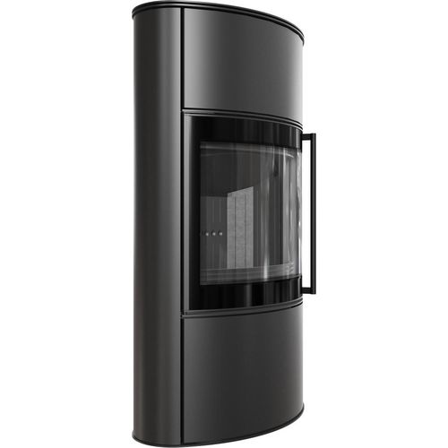 Kaminofen aus Stahl BJORN/W Ø 150 8 kW schwarz Verkleidung