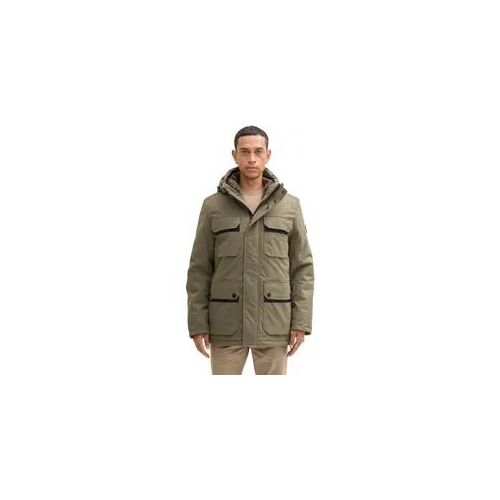 Outdoorjacke TOM TAILOR Gr. XXL, grün (jungle soil green) Herren Jacken mit Kapuze