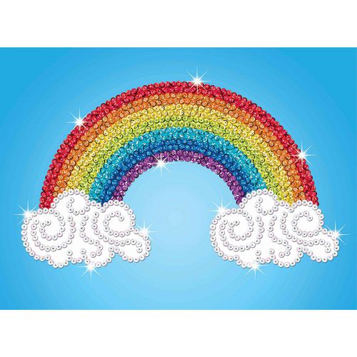 Sequin Art Paillettenbild "Regenbogen", 25 x 34 cm Image