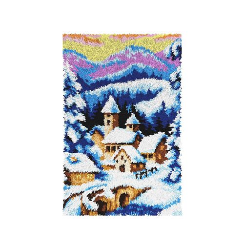 Knüpfteppich "Winterdorf", 50 x 74,5 cm Image
