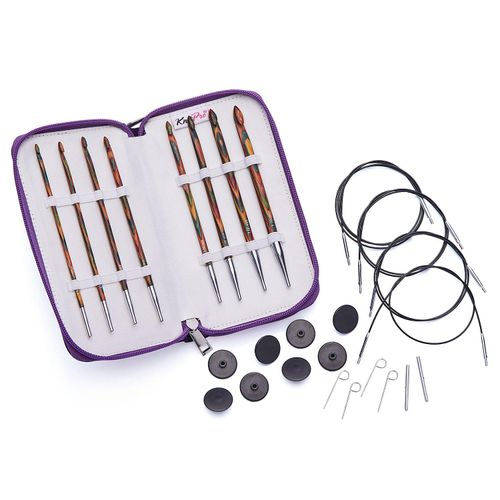 KnitPro Tunesisches Häkelnadel-Set "Symfonie", Birkenholz, 8er-Pack