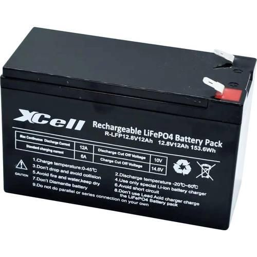 XCell LFP1212S Spezial-Akku LiFePo-Block Flachstecker LiFePO 4 12.8 V 12 Ah