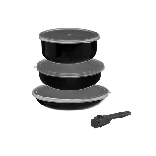 Kochtopf mit Deckel und abnehmbarem Griff - 7 Teile