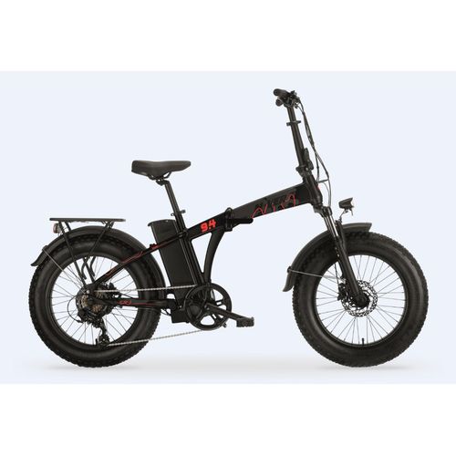 MBM Elektro-Kompaktfahrrad / Faltrad N-VER FOLDING 20 Zoll, black-red
