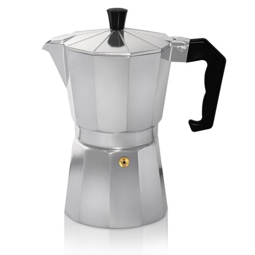 Espressokocher Italiano f. 12 Tassen silber