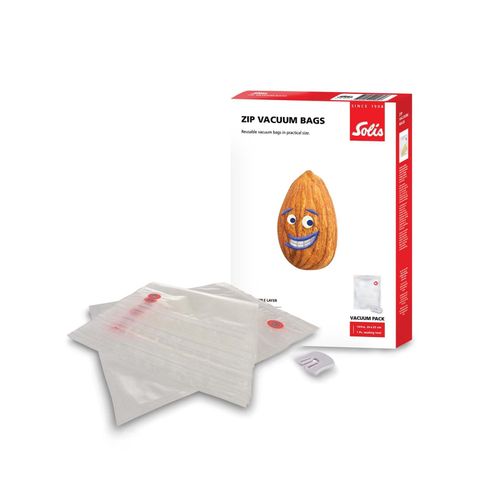 Solis Zip Vakuumierbeutel 10 Stk. 26 x 35 cm, BPA-frei, 150 - 170 µm