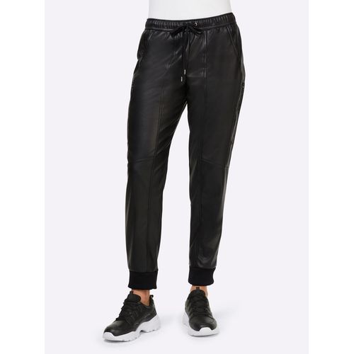 Jogger Pants HEINE Gr. 34, Normalgrößen, schwarz Damen Hosen