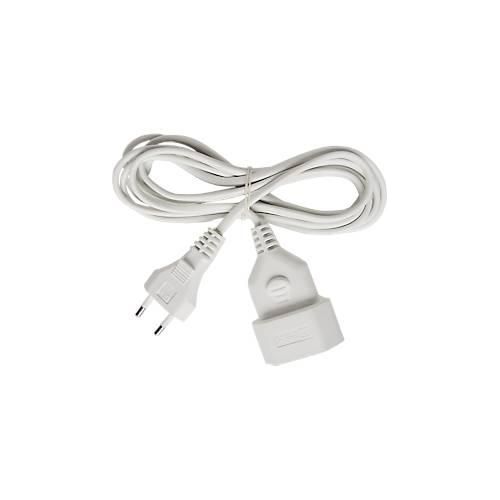 Brennenstuhl Verlängerungskabel, 5 Meter, Kunststoff, Euro-Stecker, Euro-Kupplung, weiß