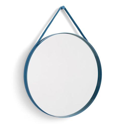 HAY - Strap Mirror No. 2 , Ø 70 cm, blau