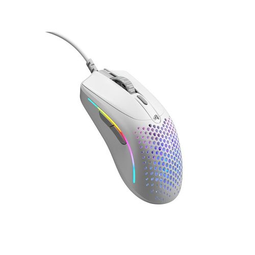 Glorious Model O 2 Mini - Matte White - Gaming Maus (Weiß mit RGB Licht)