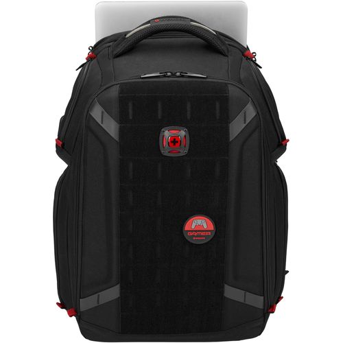 Laptoprucksack WENGER "PlayerOne Gaming-Laptop-Rucksack 17,3 Zoll, schwarz" Gr. B/H/T: 38cm x 49cm x 26cm, schwarz Herren Rucksäcke für Laptops bis 17,3 Zoll; inklusive USB-Schleuse