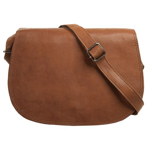 Umhängetasche CLUTY Gr. B/H/T: 25cm x 18cm x 8cm onesize, braun (cognac) Damen Taschen echt Leder