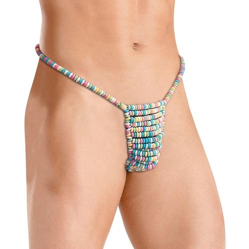 Knabberwäsche „Candy Posing Pouch“ Herrenstring aus Zuckerperlen