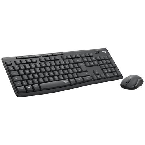 Logitech MK295 Kabellos Tastatur, Maus-Set Deutsch, QWERTZ Graphite