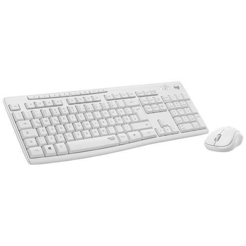 Logitech MK295 Kabellos Tastatur, Maus-Set Deutsch, QWERTZ Grauweiß