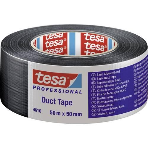 tesa 04610-00004-00 Gewebeklebeband tesa® Professional Schwarz (L x B) 50 m x 50 mm 1 St.