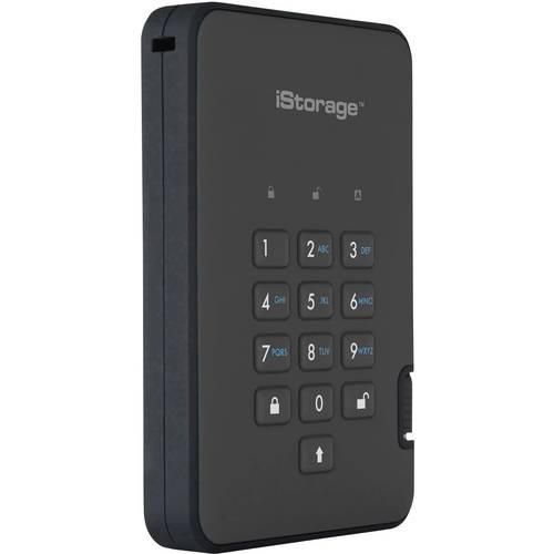 iStorage diskAshur 2® Externe Festplatte 6.35 cm (2.5 Zoll) USB 3.2 Gen 2 (USB 3.1) Schwarz IS-DA2-256-1000-B