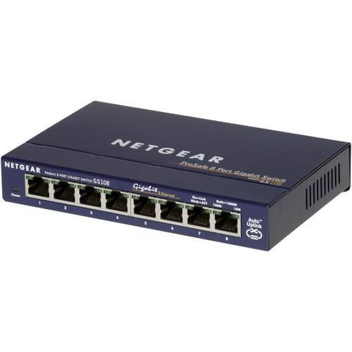 NETGEAR GS108GE Netzwerk Switch 8 Port 1000 MBit/s