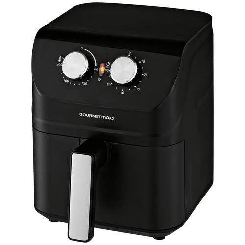 GourmetMaxx 14578 Heißluft-Fritteuse 1400 W Cool-Touch-Gehäuse Schwarz