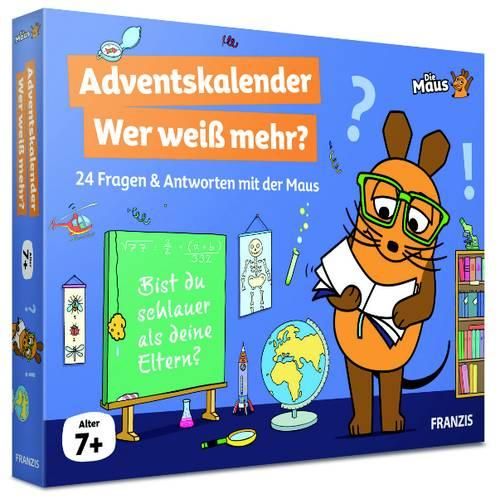 Franzis Verlag Maus - Wer weiß mehr? Gemeinschaftsspiele Adventskalender Altersklasse ab 7 Jahre