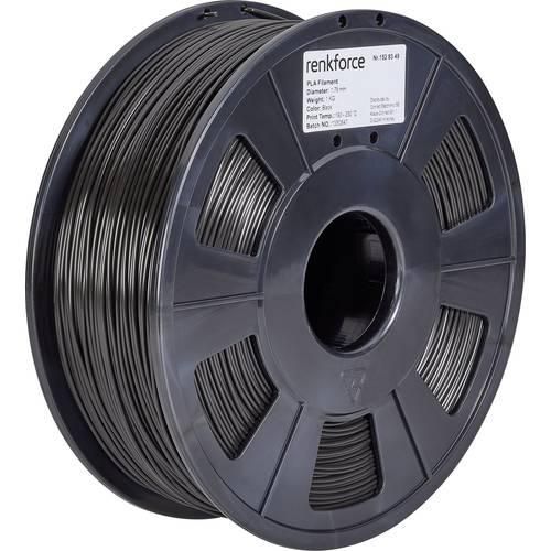 Renkforce RF-4511188 Filament PLA 1.75 mm 1000 g Schwarz 1 St.