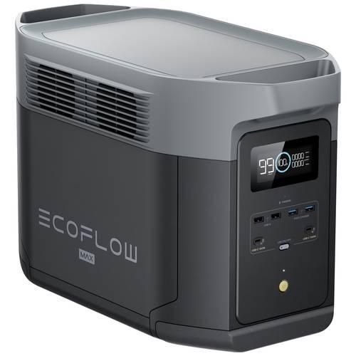 ECOFLOW Delta 2 Max Powerstation LiFePO 4 Schwarz mit Laderegler