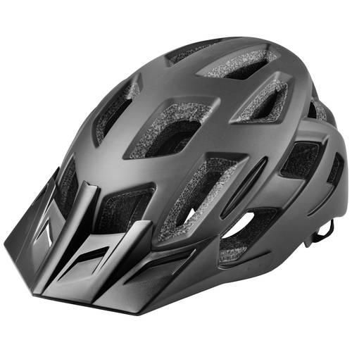 Fahrrad-Helm Dunkelgrau (matt) Konfektionsgröße=L Kopfumfang=58-61 cm