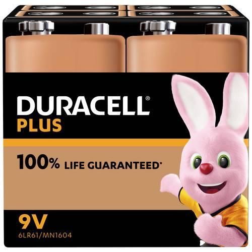 Duracell MN1604 Plus 9 V Block-Batterie Alkali-Mangan 9 V 4 St.