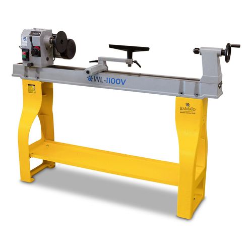 BAMATO Drechselmaschine WL-1100V mit drehbarem Spindelstock