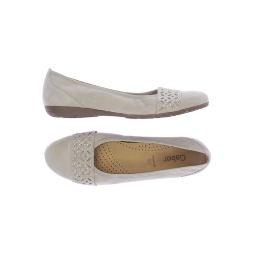 Gabor Damen Ballerinas, beige, Gr. 9.5