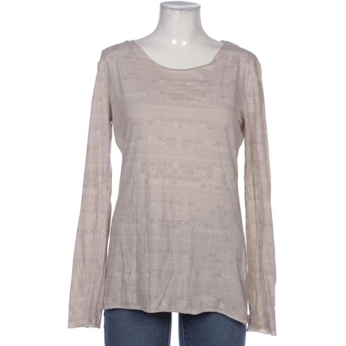 Grüne Erde Damen Langarmshirt, beige, Gr. 42