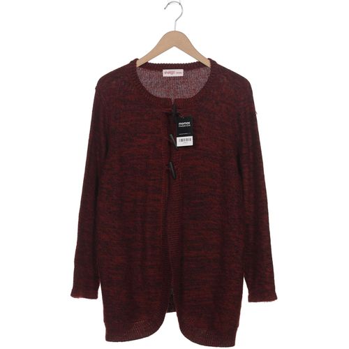 sheego Damen Strickjacke, bordeaux, Gr. 44