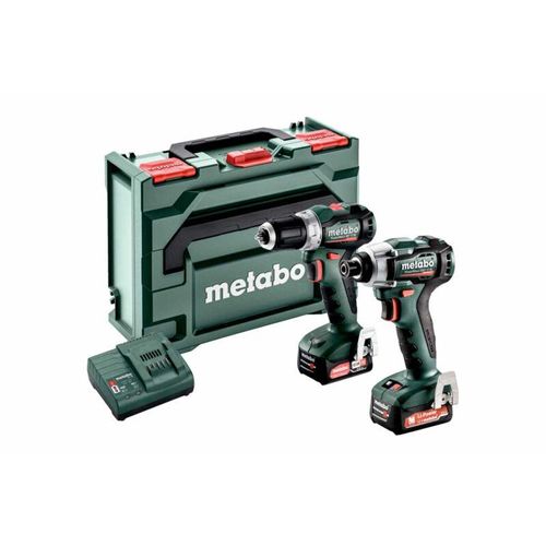 Akku Combo Set 2.7.3 12 v bl, PowerMaxx bs 12 bl + PowerMaxx ssd 12 bl x 145 - Metabo