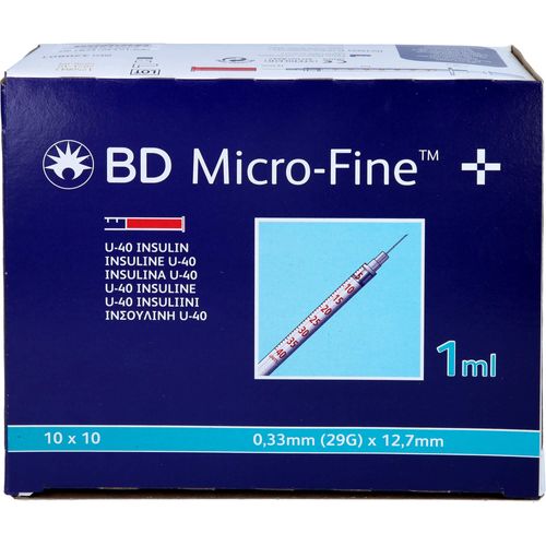 Bd Micro-Fine+ Insulinspr.1 ml U40 12.7 Mm 100 ML