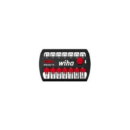 Bit-Satz BitBuddy TY-Bits 49mm, 7-teilig schwarz/rot, TORX