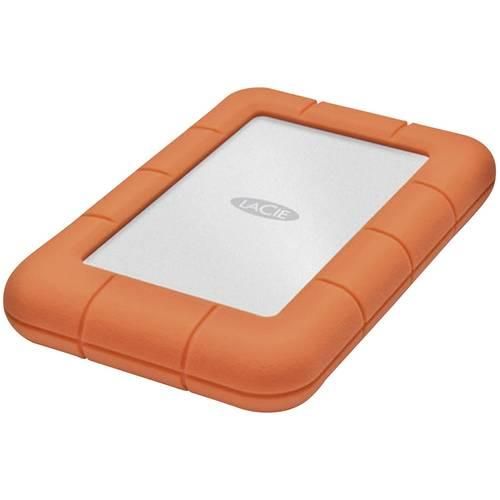 LaCie Rugged Mini 5 TB Externe Festplatte 6.35 cm (2.5 Zoll) USB 3.2 Gen 1 (USB 3.0) Silber, Orange STJJ5000400