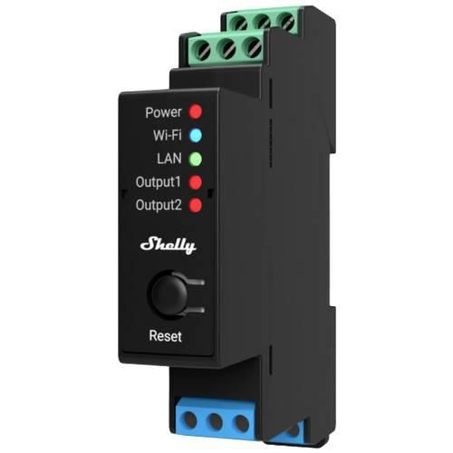 Shelly 2Pro PM Shelly Schaltaktor Bluetooth, Wi-Fi