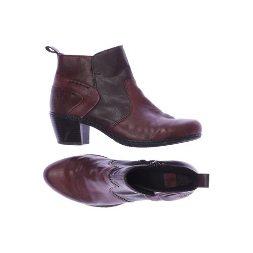 Rieker Damen Stiefelette, bordeaux, Gr. 38