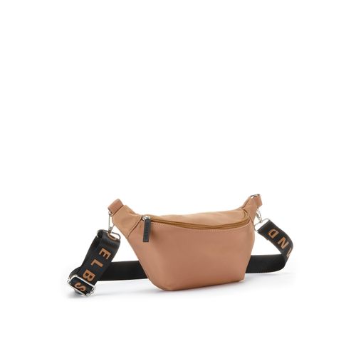 Bauchtasche ELBSAND Gr. B/H/T: 26cm x 12cm x 7cm, braun (camel) Damen Taschen CrossBody, Gürteltasche, Brusttasche, Hüfttasche VEGAN