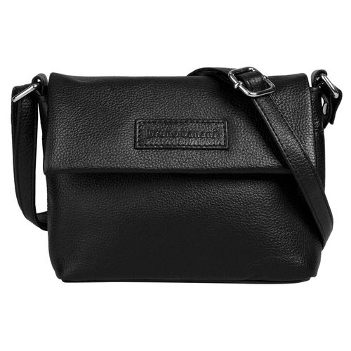 Umhängetasche BRUNO BANANI Gr. B/H/T: 19cm x 15cm x 5cm onesize, schwarz Damen Taschen echt Leder