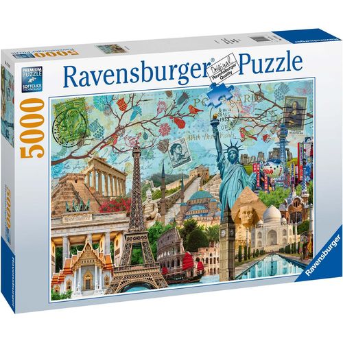 Puzzle RAVENSBURGER "Big City Collage" Puzzles bunt Kinder Made in Germany, FSC - schützt Wald weltweit