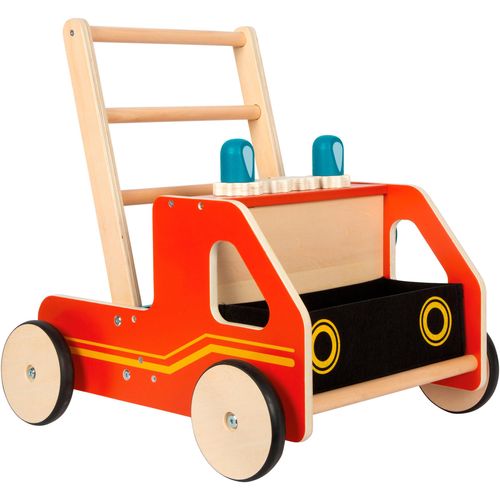 Lauflernwagen SMALL FOOT "Feuerwehr" Lauflernhilfen rot Kinder