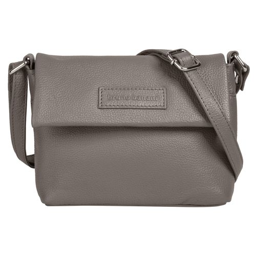 Umhängetasche BRUNO BANANI Gr. B/H/T: 19cm x 15cm x 5cm onesize, grau Damen Taschen echt Leder